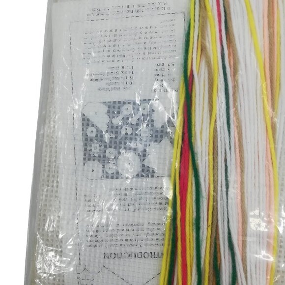 Canvas Carousel Plastic Kit Angel Mobile Christmas Snowflake Dove New Vtg 80s - Picture 8 of 10